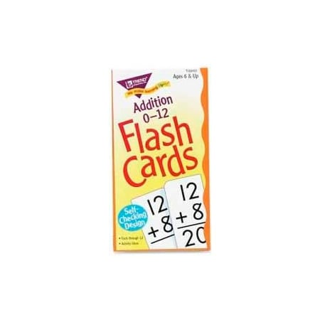 Trend Enterprises Trend Math Addition 0-12 Flash Cards, 3" x 6", 91 Cards/Box T53101